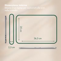Selencia Pochette ordinateur Corduroy 15-16 pouces - Sage Green