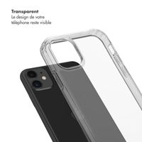 Selencia Coque arrière avec crochets amovibles Apple iPhone 11 - Transparent
