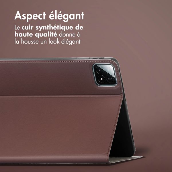 Accezz Coque tablette Classic Xiaomi Pad 6S Pro 12.4 - Marron