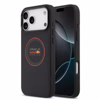 Red Bull Racing Coque en cuir PU maillé MagSafe Apple iPhone 17 Pro - Navy