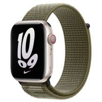 Apple Nike Sport Loop Band Apple Watch Series 1 á 10 / SE / Ultra (2) (44/45/46/49 mm) - Sequoia / Pure Platinum