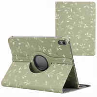 imoshion Coque tablette Design rotatif à 360° Apple iPad 11 (2025) 11 pouces A16 / iPad 10 (2022) 10.9 pouces - Green Flowers