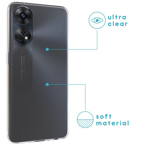 Coque silicone Oppo Reno 8T (4G) - Transparent