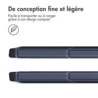 imoshion Coque tablette rigide Trifold iPad Air 11 pouces (2025) M3 / (2024) M2 / Air 5 (2022) / Air 4 (2020) - Bleu foncé