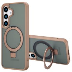 Accezz Coque Ring Stand avec MagSafe Samsung Galaxy S25 Plus - Brown