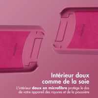 imoshion Coque arrière Color avec cordon amovible et MagSafe Apple iPhone 12 (Pro) - Raspberry
