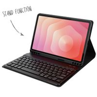 Accezz Étui de tablette Bluetooth Clavier Samsung Galaxy Tab S11 - QWERTY - Noir