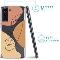 imoshion Coque Design Samsung Galaxy S21 FE - LIne Art Color Face