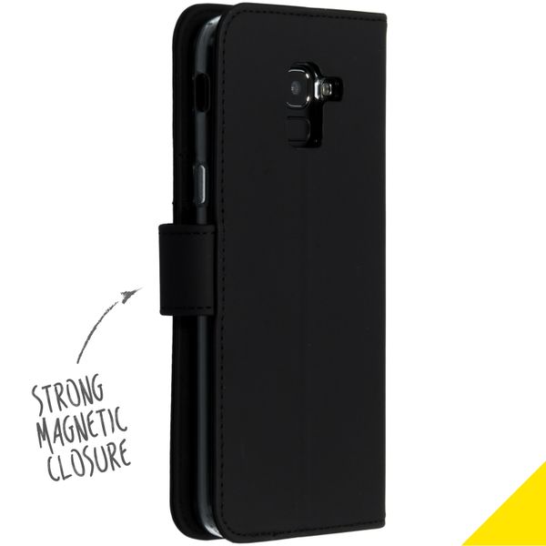 Accezz Étui de téléphone Wallet Samsung Galaxy J6 - Noir