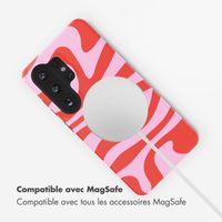 Selencia Coque arrière Vivid avec MagSafe Samsung Galaxy S26 Ultra - Dream Swirl Pink