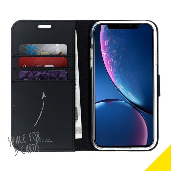 Accezz Étui de téléphone Wallet iPhone Xr - Noir