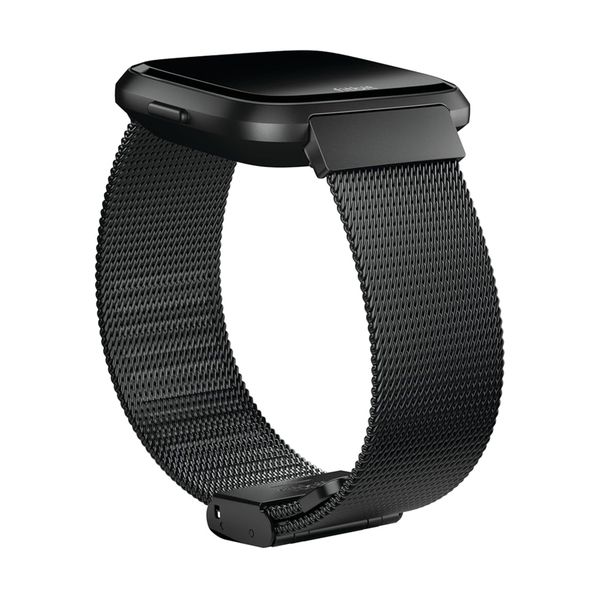 Fitbit Bracelet Metal Mesh Fitbit Versa / Versa 2 / Versa Lite - Noir
