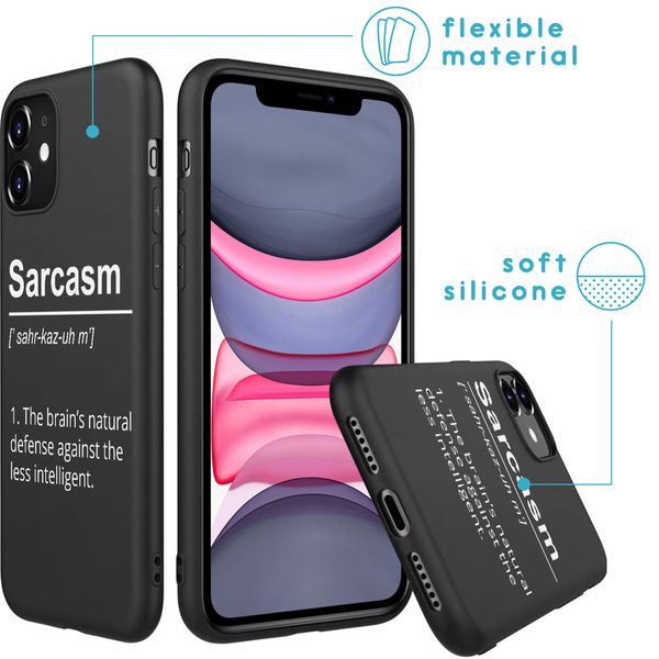 imoshion Coque Design iPhone 11 - Quote - Noir