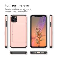 imoshion Coque arrière avec porte-cartes Apple iPhone 11 Pro - Rose Doré