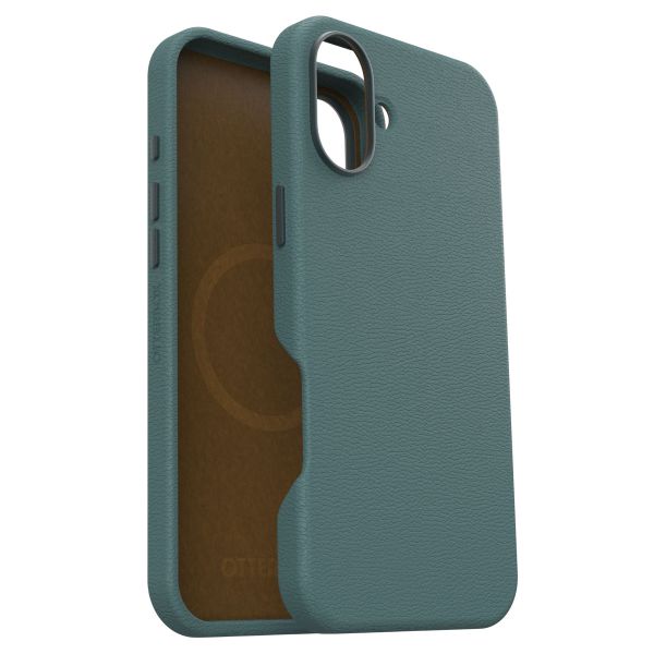 OtterBox Coque en cuir de cactus Symmetry MagSafe Apple iPhone 16 Plus - Juniper Sprig