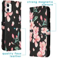 imoshion Coque silicone design iPhone 11 - Blossom Watercolor Black