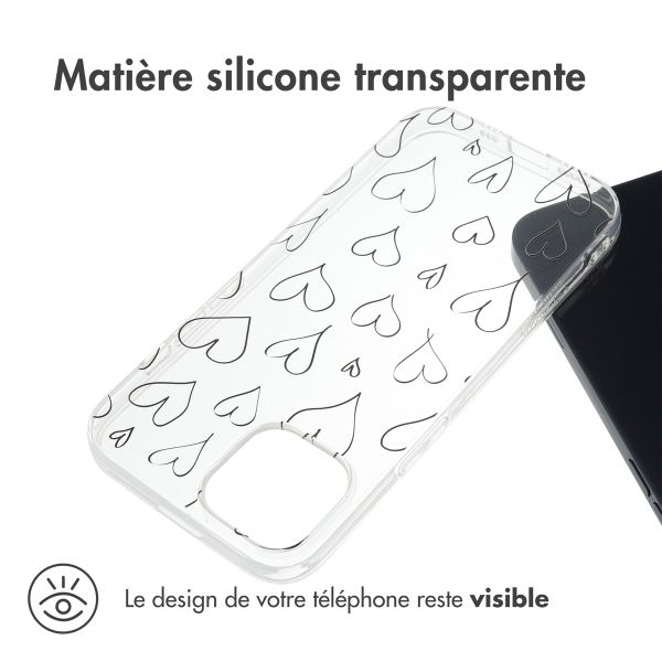 imoshion Coque Design Apple iPhone 14 - Hearts