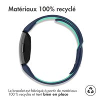 imoshion Bracelet sportif en silicone Fitbit Inspire - Bleu foncé  /  Menthe verte