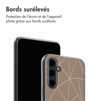 imoshion Coque Design Samsung Galaxy A14 (5G) - Graphic Lines Beige