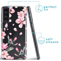 imoshion Coque Design Samsung Galaxy S21 Plus - Fleur - Rose