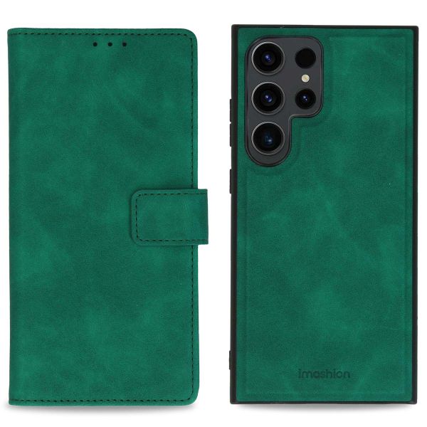 imoshion Etui de téléphone de type portefeuille de luxe 2-en-1 amovible Samsung Galaxy S24 Ultra - Vert foncé