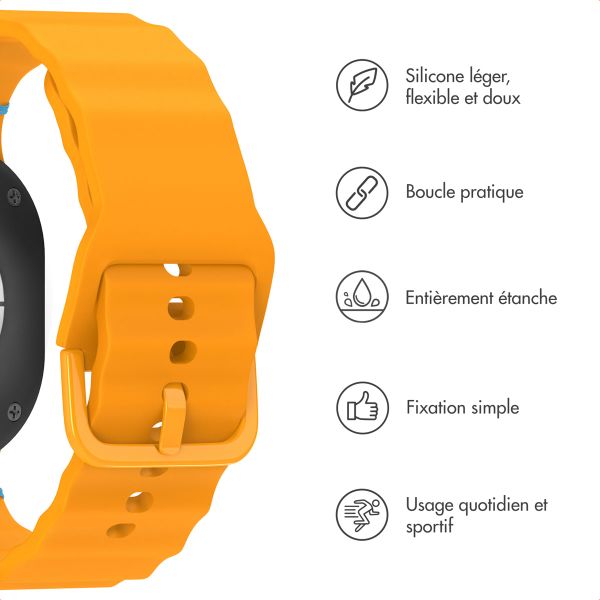 imoshion Bracelet Wave en silicone Samsung Galaxy Watch 8 (40/44mm) / Classic (46mm) - Jaune