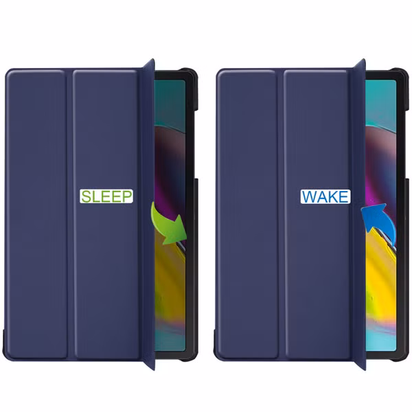 imoshion Coque tablette Trifold Samsung Galaxy Tab S5e - Bleu foncé