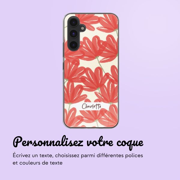 Coque personnalisée avec des fleurs Samsung Galaxy A54 (5G) - Transparent