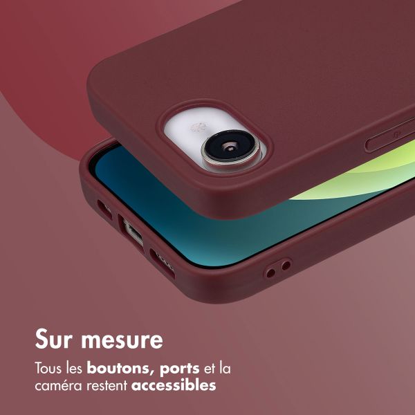 imoshion Coque Couleur Apple iPhone 16e - Wine Red