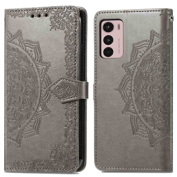 imoshion Etui de téléphone portefeuille Mandala Motorola Moto G42 - Gris