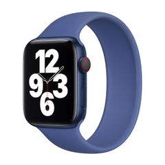 Apple Bracelet Boucle unique en Silicone Apple Watch | 38/40/41/42 mm - Taille 9 - Toma Blue