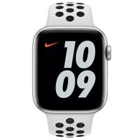 Apple Bracelet Nike Sport Apple Watch Series 1 t/m 9 / SE (38/40/41 mm) | Series 10 / 11 (42 mm) - Pure Platinum / Black