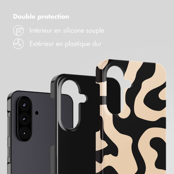 Selencia Coque arrière Vivid Samsung Galaxy A57 (5G) - Art Wave Black