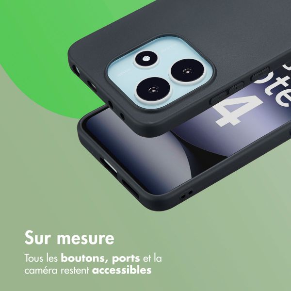 imoshion Coque Couleur Xiaomi Redmi Note 14 (4G) - Noir