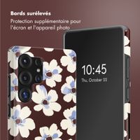 Selencia Coque arrière Vivid Samsung Galaxy S25 Ultra - Choco Flower Pop