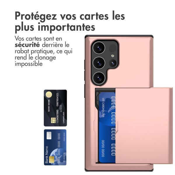 imoshion Coque arrière avec porte-cartes Samsung Galaxy S24 Ultra - Rose Doré