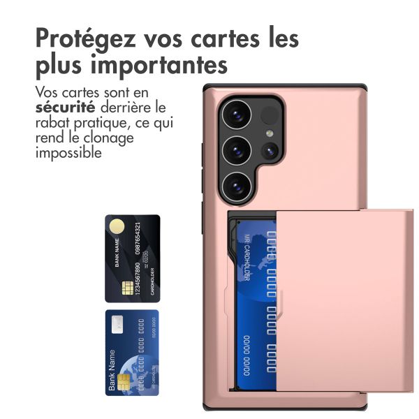 imoshion Coque arrière avec porte-cartes Samsung Galaxy S24 Ultra - Rose Dorée