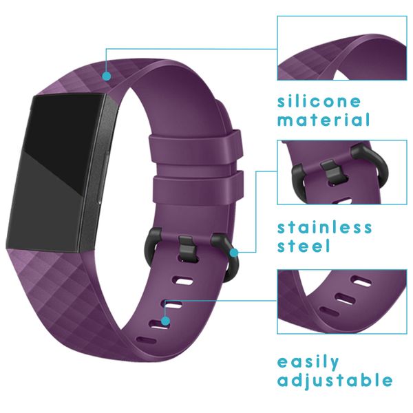 imoshion Bracelet silicone Fitbit Charge 3 / 4 - Violet