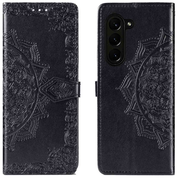 imoshion Etui de téléphone portefeuille Mandala Samsung Galaxy Z Fold 5 - Noir