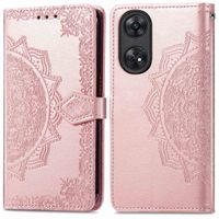 imoshion Etui de téléphone portefeuille Mandala Oppo Reno 8 T (4G) - Rose Dorée