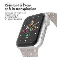 imoshion Bracelet en silicone⁺ Apple Watch Series 1 t/m 11 / SE / Ultra (44/45/46/49 mm) - Taille M/L - Stone