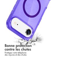 imoshion Coque Pailletée avec MagSafe Apple iPhone Air - Violet