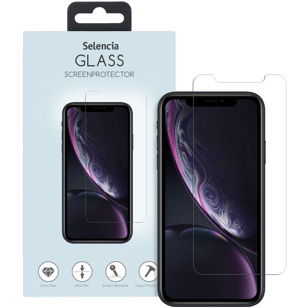 Selencia Protection d'écran en verre trempé iPhone 12 (Pro) / 11 / Xr