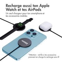 Accezz Chargeur sans fil USB-C | Chargeur sans fil MagSafe et Qi2 - 1 mètre - Noir