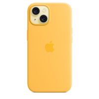 Apple Coque en silicone MagSafe Apple iPhone 15 - Sunshine