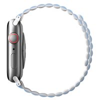 Uniq Bracelet Revix réversible Apple Watch Series 1 t/m 11 / SE / Ultra (44/45/46/49 mm) - Arctic (White/Blue)