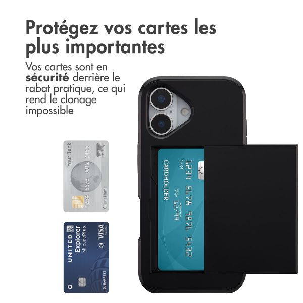 imoshion Coque arrière avec porte-cartes Apple iPhone 17 - Noir