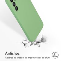 Accezz Coque Liquid Silicone Samsung Galaxy A34 (5G) - Vert