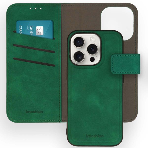 imoshion Etui de télephone luxe 2-en-1 amovible Apple iPhone 16 Pro - Vert foncé