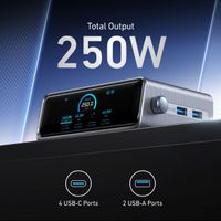 Anker Prime Charger 250 watt GaNPrime | Station d'accueil avec 6 ports